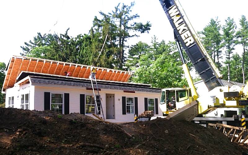 A Modular Home, The Spartan, delivered and set the week of Sunday, May 26, 2013 in Avon.
